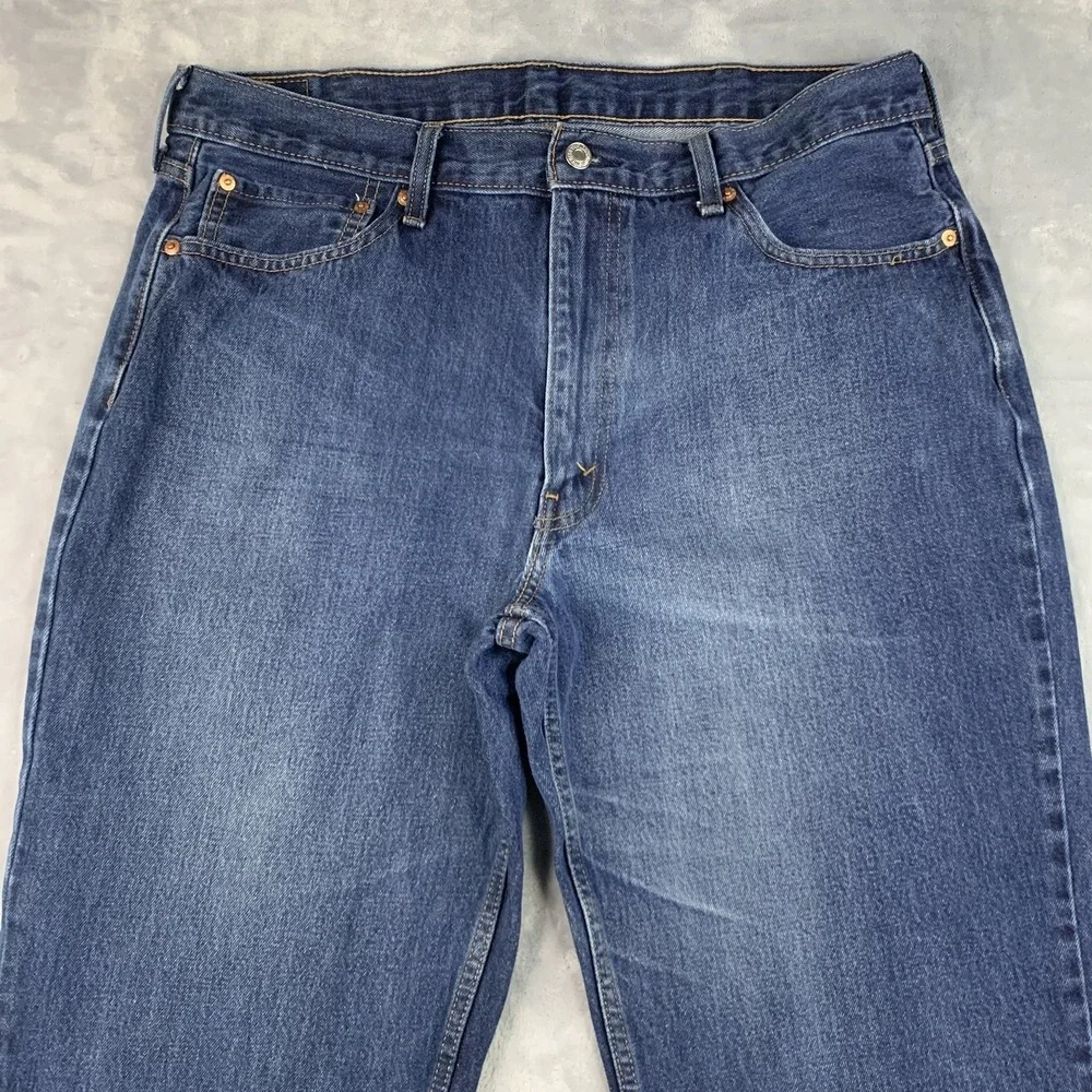 Levis‎ 550 Jeans Mens 38x34 Blue Relaxed Fit Tapered Leg Denim Classic